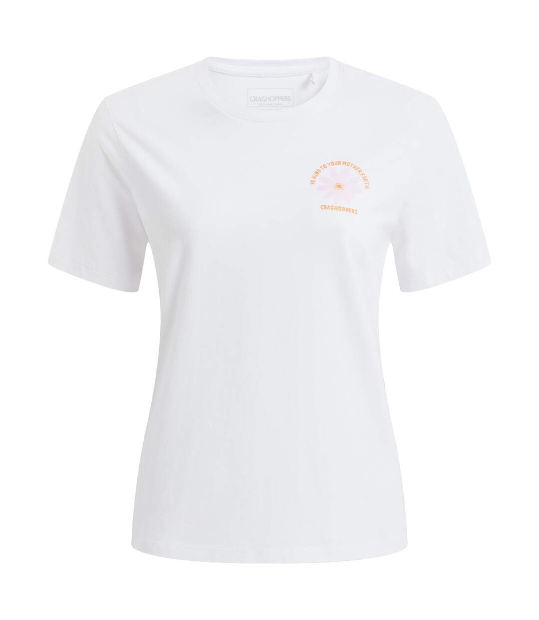 T-shirt malibo be kind femme blanc Craghoppers-1