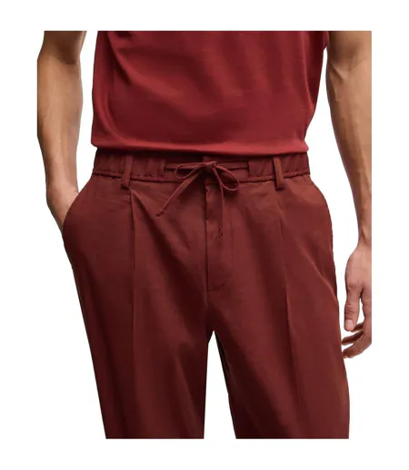 Pantalon Perin Homme Marron Boss