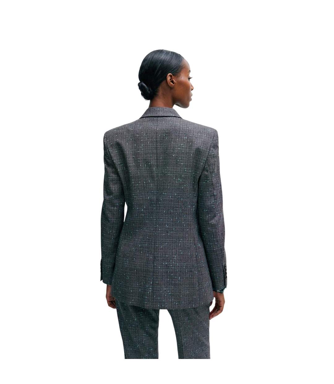 Veste De Costume Femme Noir Boss-3