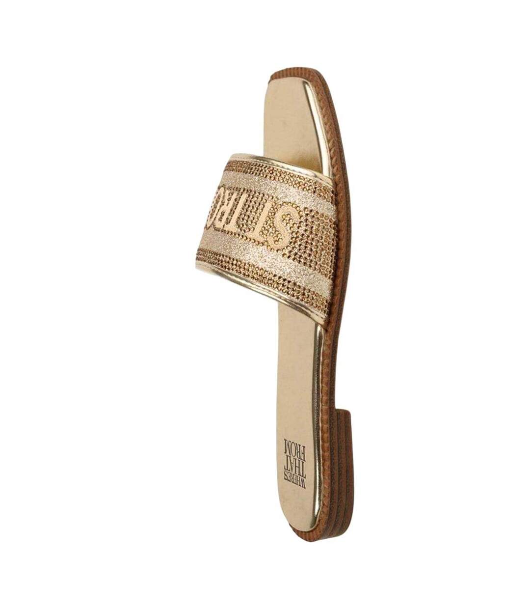 Claquettes Brandi St Tropez Femme Argenté Where´s That From-1
