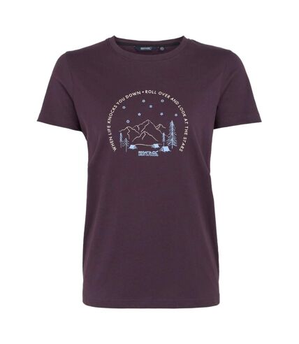 T-shirt filandra look at the stars femme prune sombre Regatta