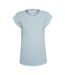 T-shirt Femme Bleu Poudre Build Your Brand-1
