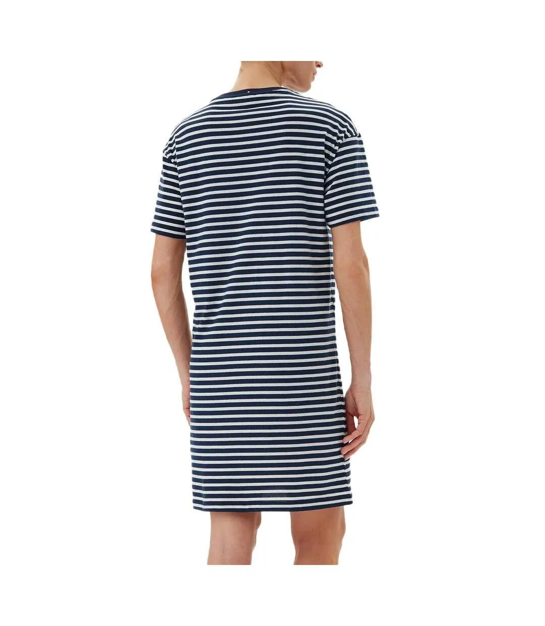 Chemise de nuit marine/blanche femme tommy hilfiger stripe-2