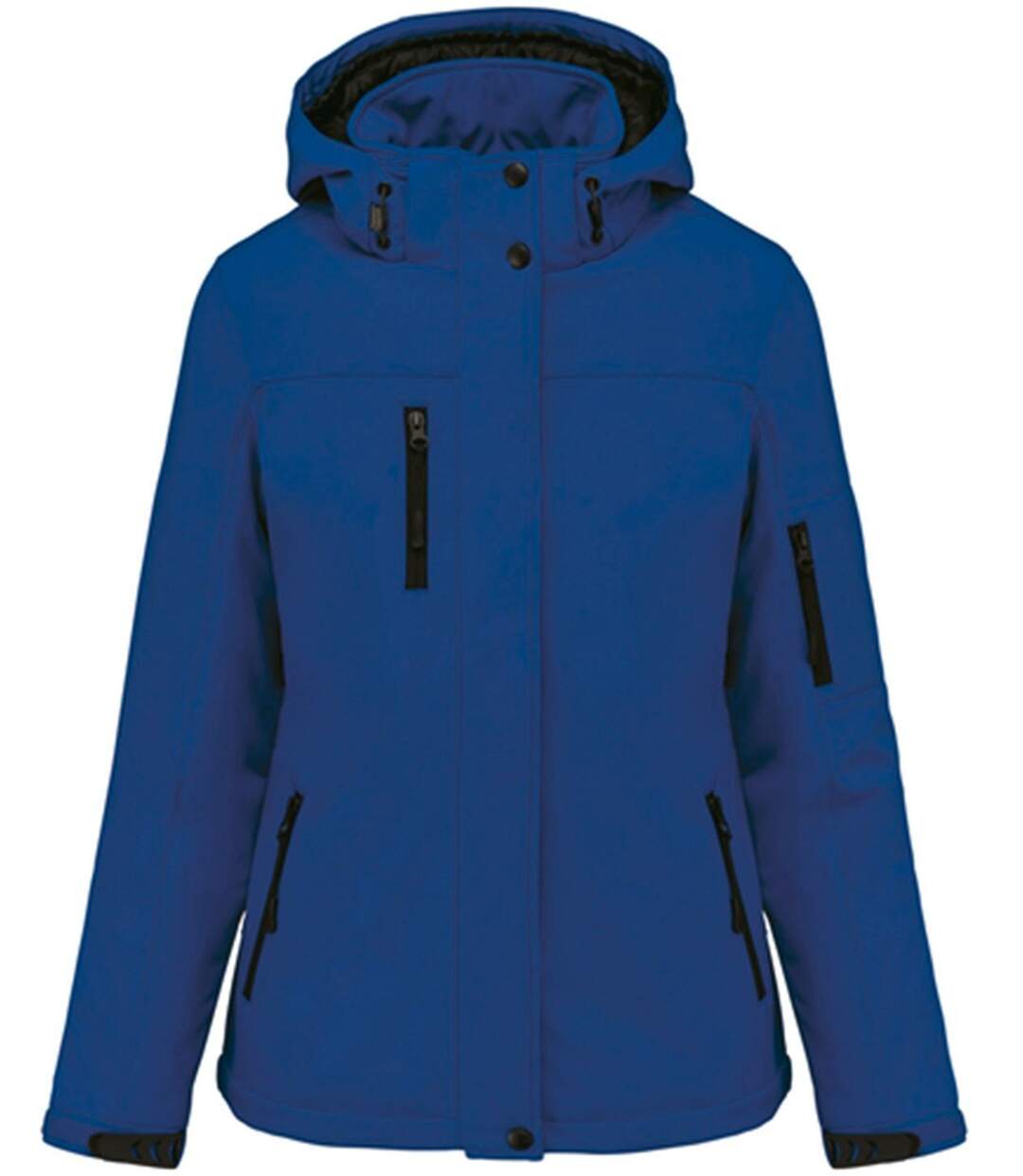 Parka softshell matelassée à capuche - K651 - Femme - bleu roi foncé-2