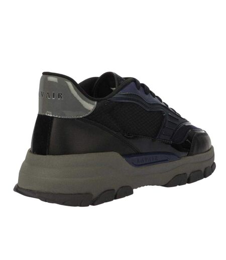 Mens Pacific 2.0 Leather Chunky Flat Trainers Navy Lavair