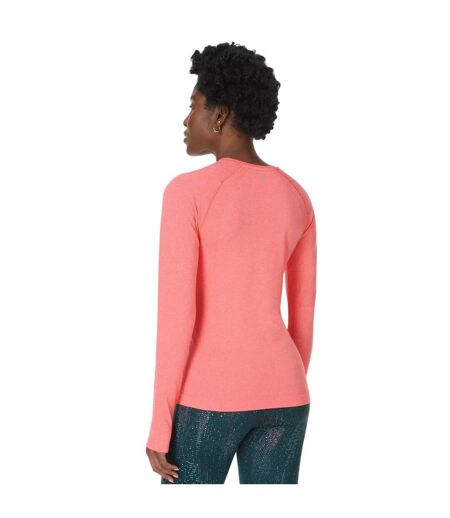 Haut Manches Longues Femme Abricot, Orange, Melon, Rose Marbré Sweaty Betty