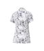 Polo Blanc/Gris Femme Puma Artwork - M