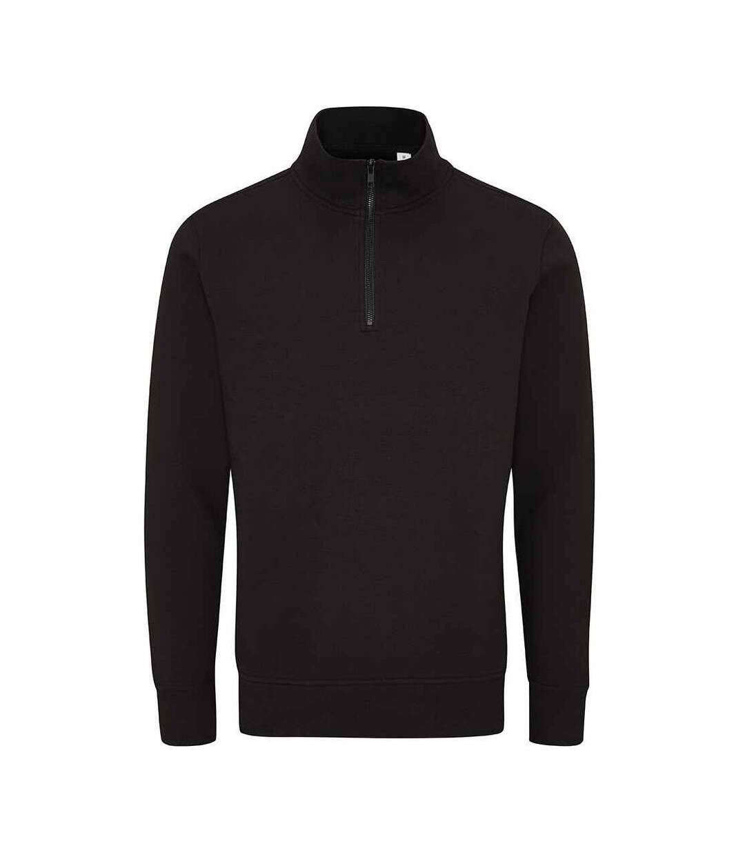 Unisex adult quarter zip sweatshirt black Mantis-1