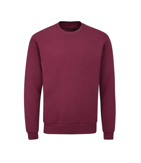Unisex Adult Essential Organic Sweatshirt Burgundy Mantis