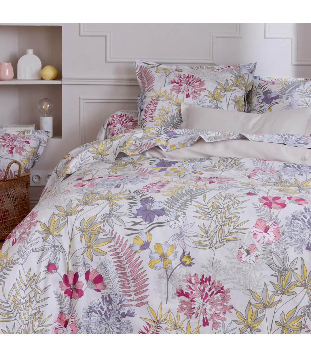 Drap plat satin de coton ANAÏS multicolore-3