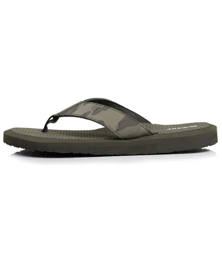 Isotoner Tongs homme sandales plage d'été, semelles légères et confortable