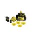Kickmaster Football Training Set (Yellow/Black) (One Size) - UTAG2143