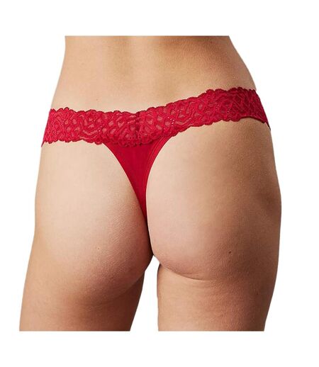 String Rouge Femme Calvin Klein Jeans Thong - L