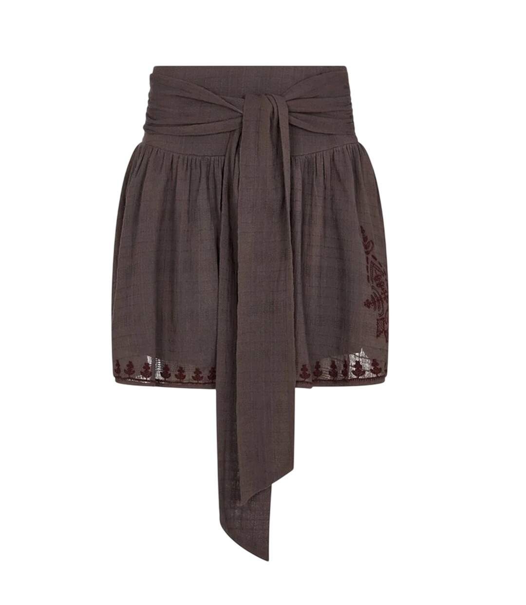 Robe Tunique Motif/style Brodé Julie Femme Anthracite Raffya-1
