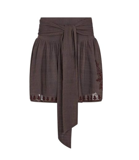 Robe Tunique Motif/style Brodé Julie Femme Anthracite Raffya