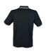 Polo homme noir / blanc Henbury-2