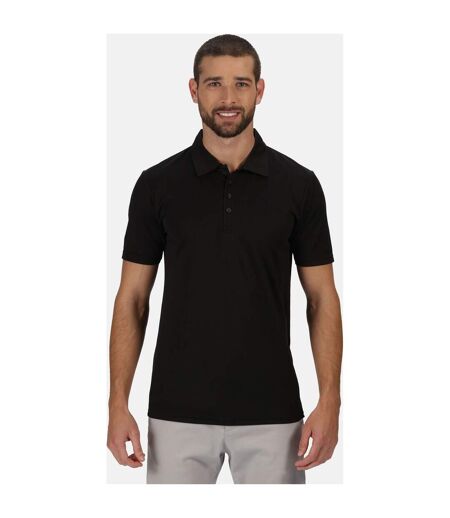 Mens Honestly Made Recycled Polo Shirt Black Regatta