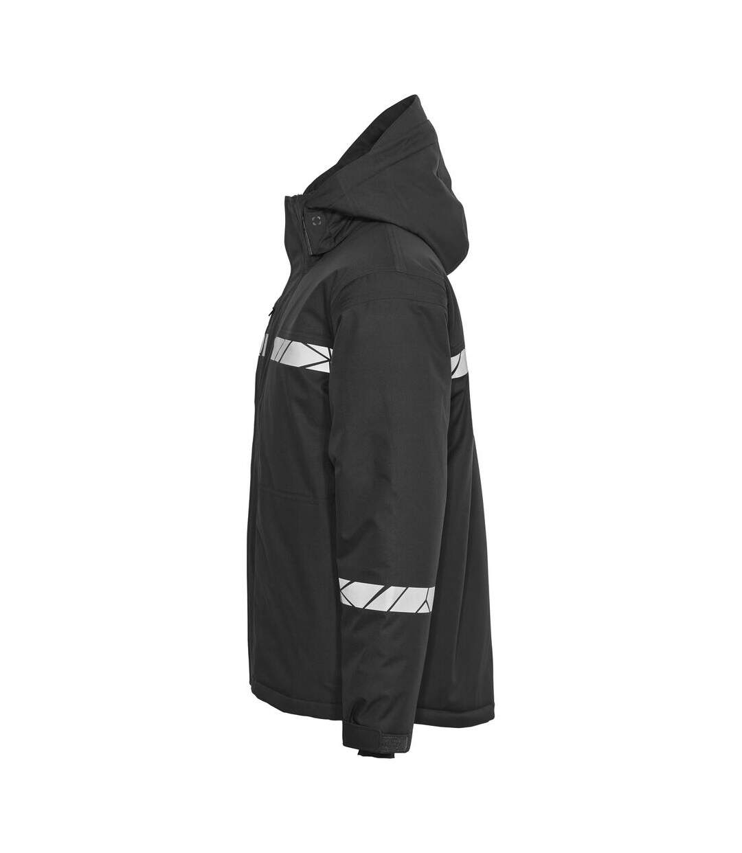 Mens Progression High-vis Padded Soft Shell Jacket Black Projob-4