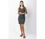 Robe courte en coton MARLA sans manches imprimé ethnique noir Coton Du Monde-3