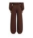 Womens/ladies Fleece Barrel Joggers Chocolate I Saw It First-3