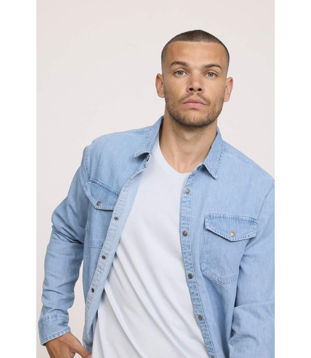 Chemise manches longues coton regular DARILE-1