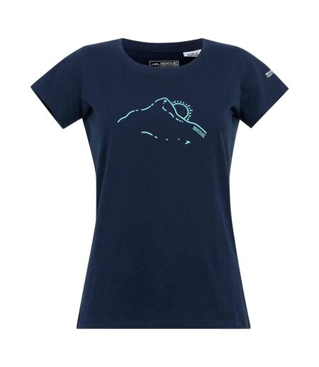 T-shirt Breezed Femme Bleu Marine Regatta