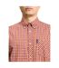 Mens Signature House Checked Short-sleeved Shirt Red Ben Sherman-4