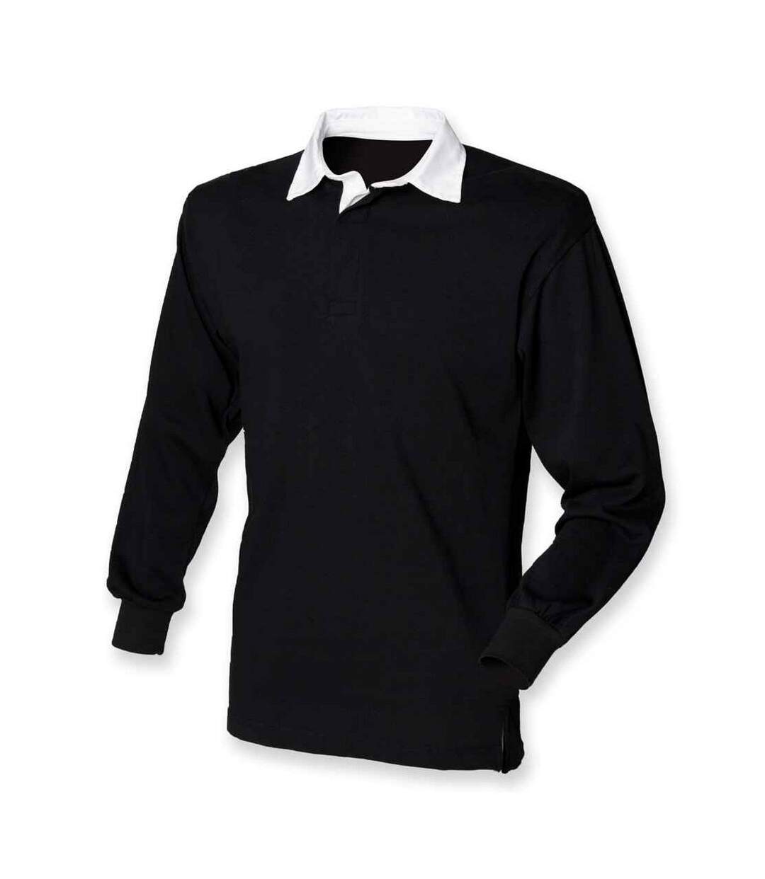 Haut de rugby classic homme noir / blanc Front Row-1