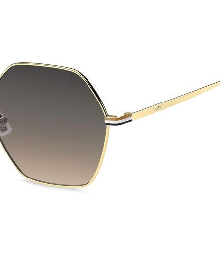 Unisex Adult Round Geometric Sunglasses 57cm Gold Boss