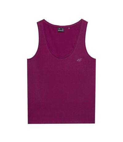 Débardeur Uni Cintré Femme Violet Clair 4F