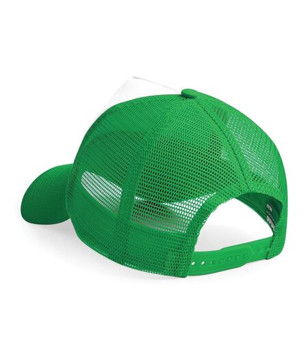 Lot de 2  casquettes de baseball homme vert / blanc Beechfield