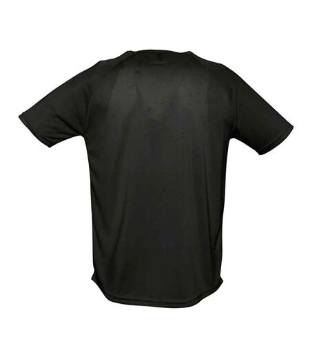 T-shirt Sporty Homme Noir SOLS