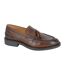 Mocassins De Selle Motif/style À Franges Homme Marron Roamers-1