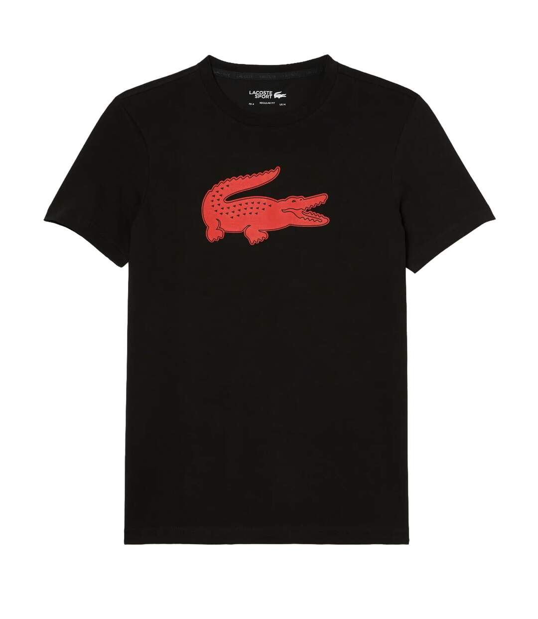 T-shirt homme noir / rouge Lacoste-1