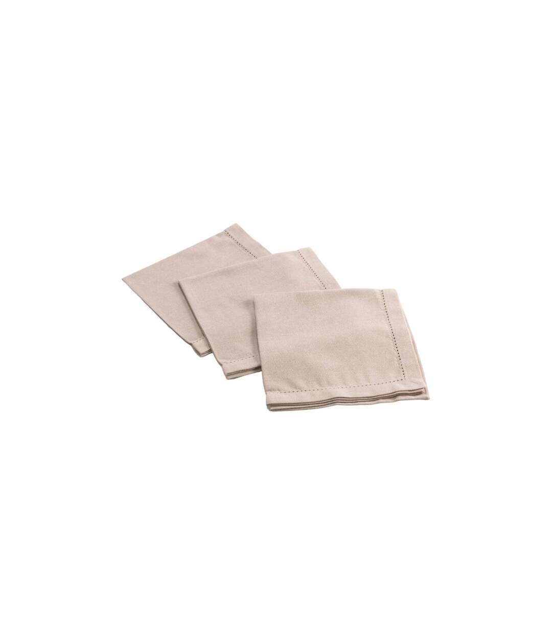 Lot de 3 Serviettes de Table Charline 40x40cm Lin