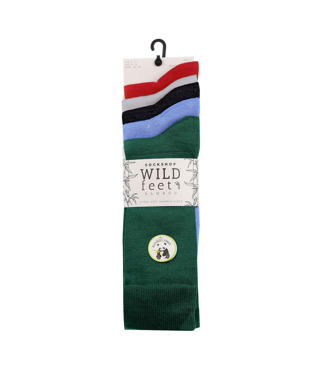 5 Pack Mens Plain Coloured Bamboo Dress Socks-4