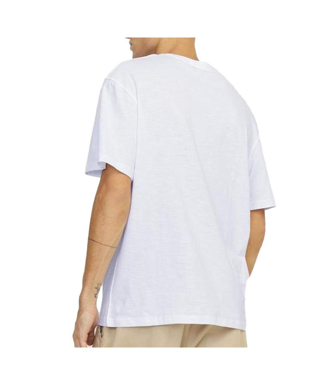 T-shirt blanc homme jack & jones 12250436004-2