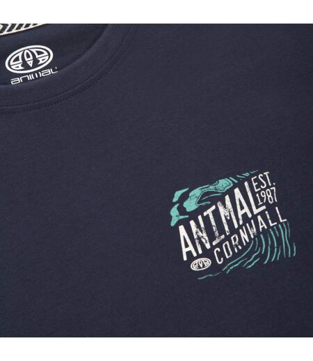 Animal Mens Jacob Natural T-Shirt (Navy) - UTMW3104