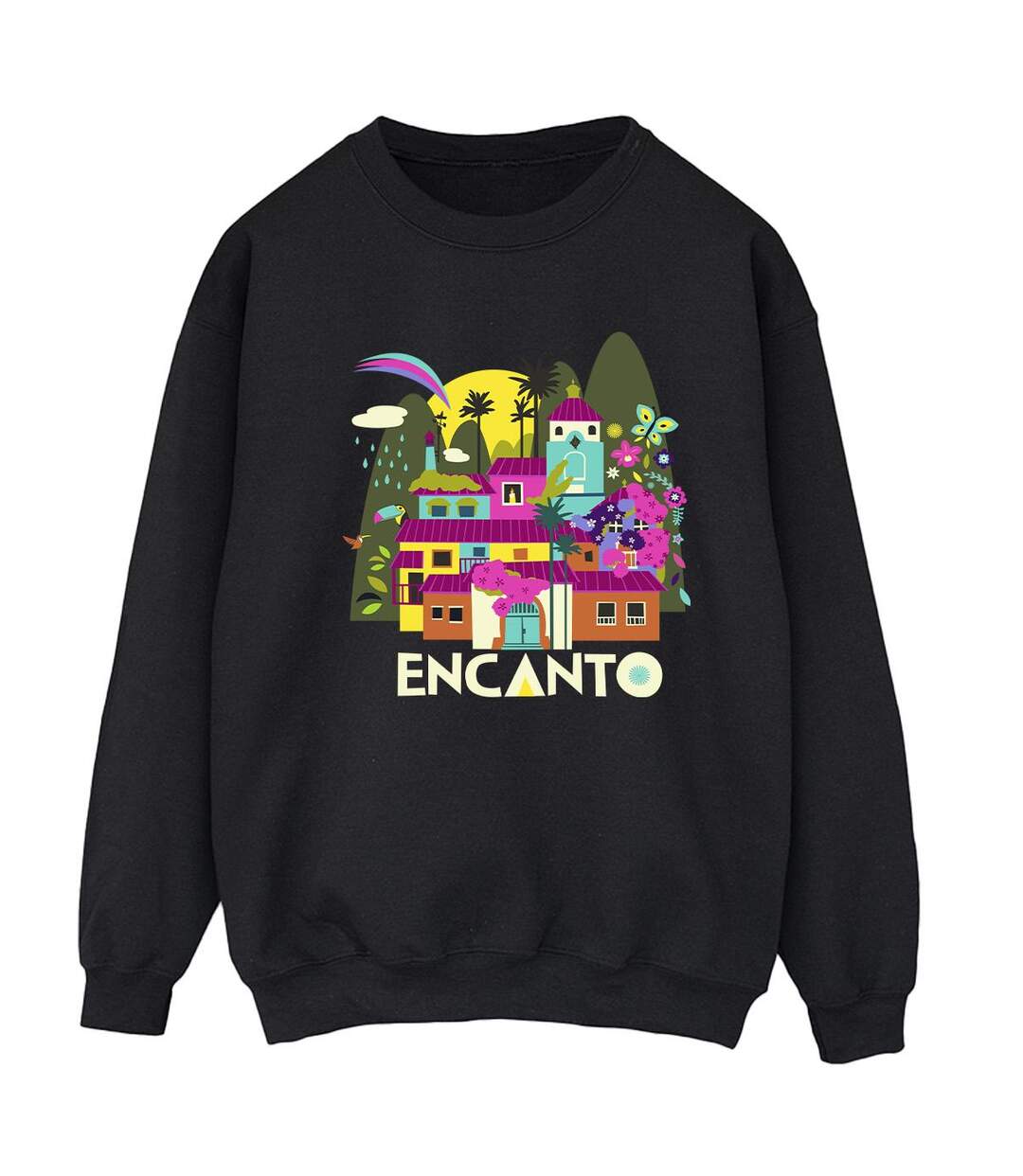 Disney - Sweat ENCANTO MANY HOUSES - Femme (Noir) - UTBI16775-1