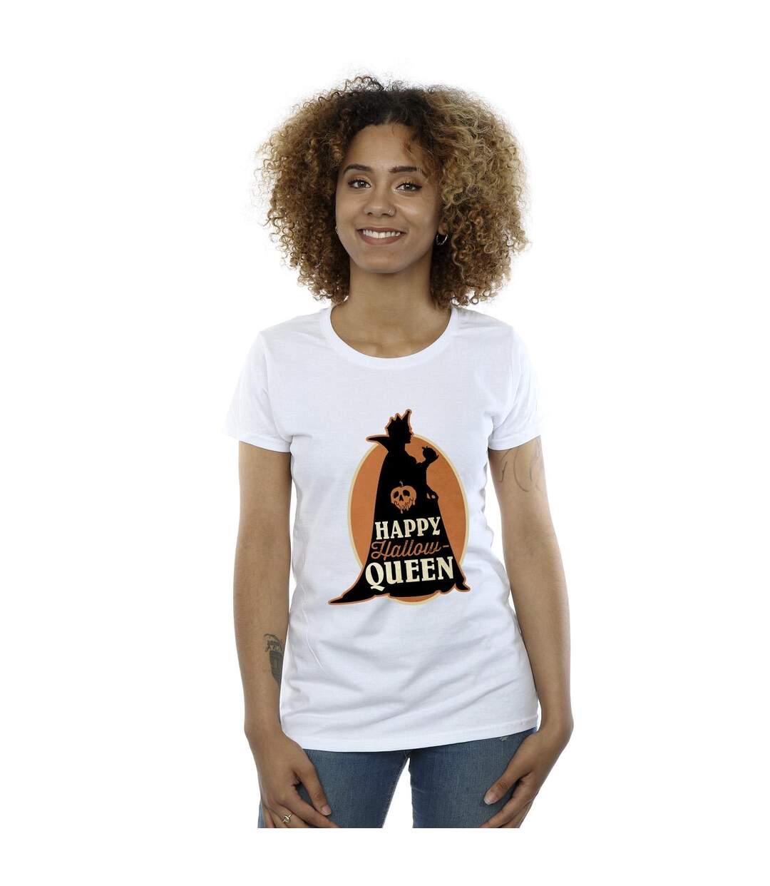 Disney T-shirt en coton Femmes/Dames Villains Hallow Queen (Blanc) - UTBI44563-2