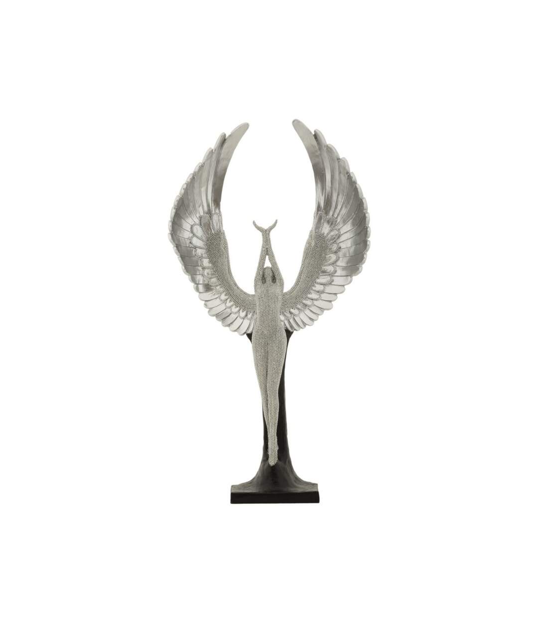 Statuette Déco Ailes Sparky 48cm Argent-1