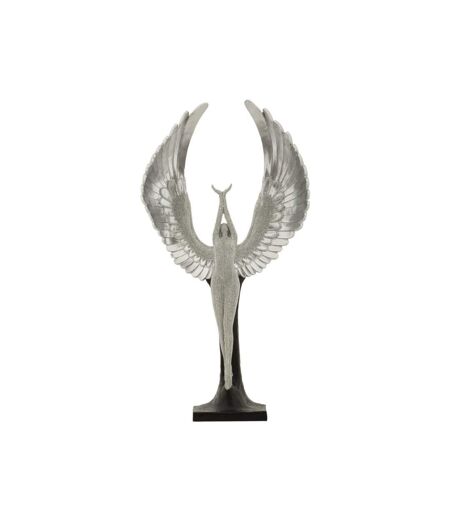 Statuette Déco Ailes Sparky 48cm Argent