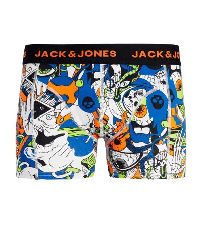 Boxer Noir/Orange/Bleu Homme Jack & Jones Skull - M