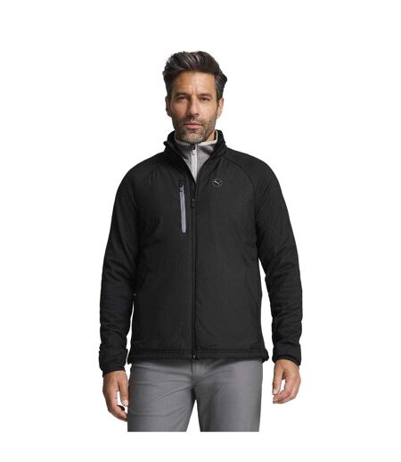 Mens Hielands Lightweight Golf Jacket Black Puma