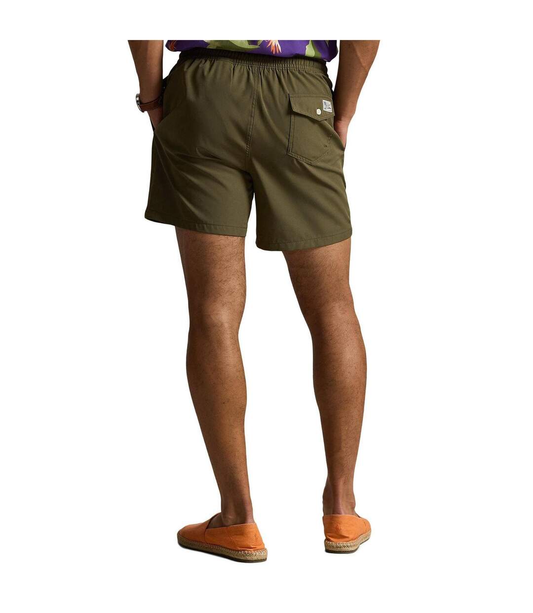 Short De Bain Traveller Homme Kaki Ralph Lauren-4