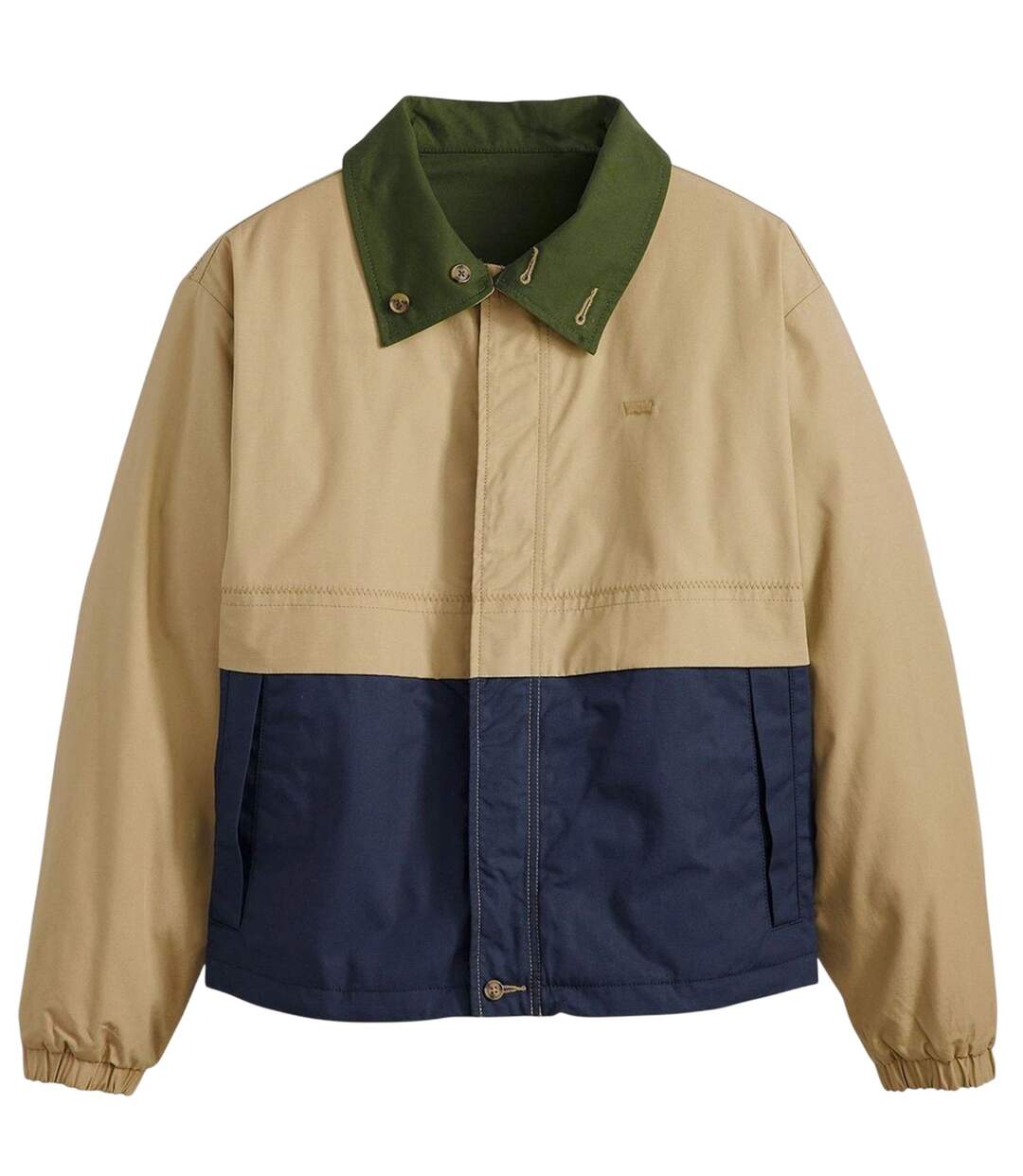 Mens Rex Colour Block Regular Jacket Gold Blue Green Print Levis-2