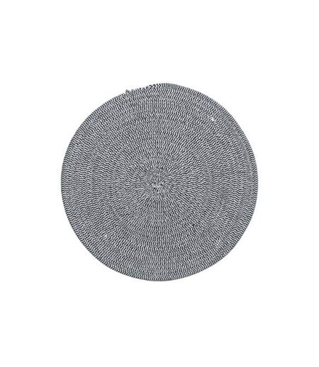 Set de Table Déco Coton 38cm Noir
