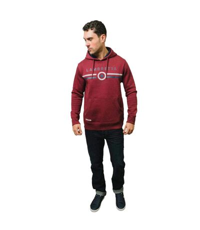 Sweat À Capuche Aw24 Homme Bordeaux Lambretta