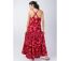 Robe longue bohème chic MONICA motif fleur de tiaré Coton Du Monde-3