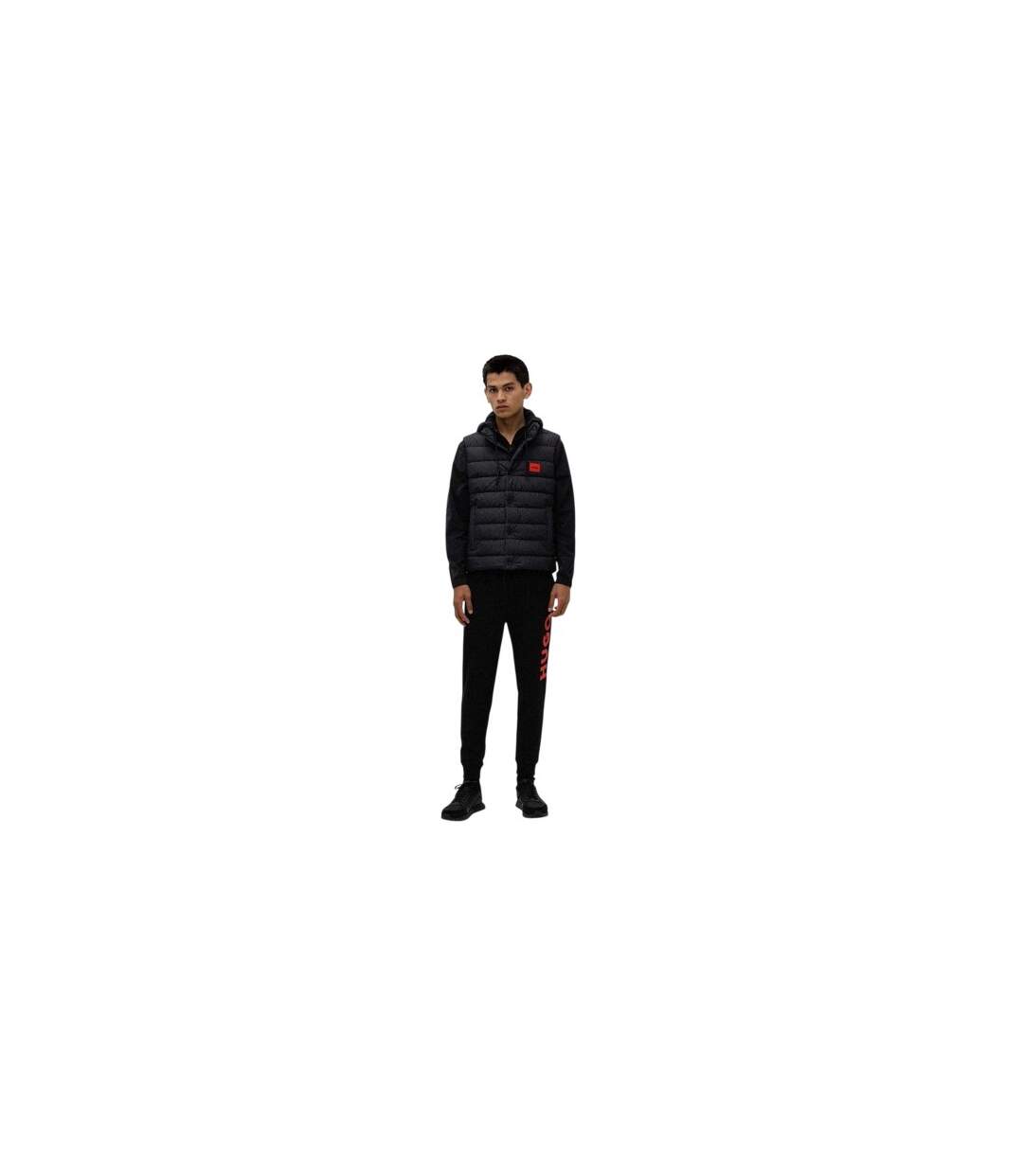 Pantalon De Jogging Motif/style Logo Dutschi Homme Noir Hugo-1